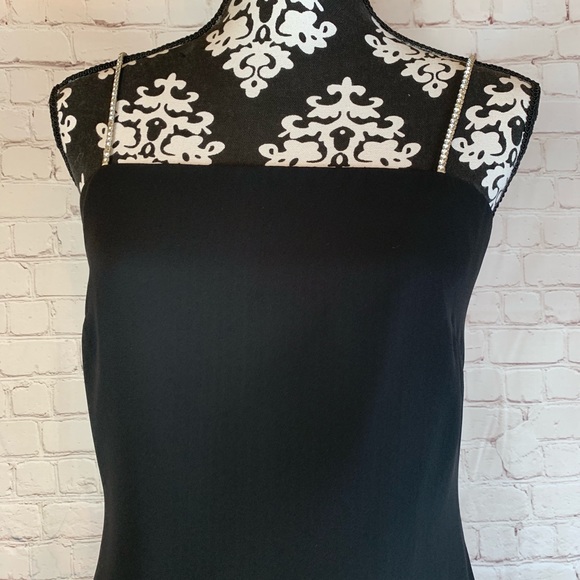 Arianna Black Cocktail Dress Size 4 - Picture 2 of 6